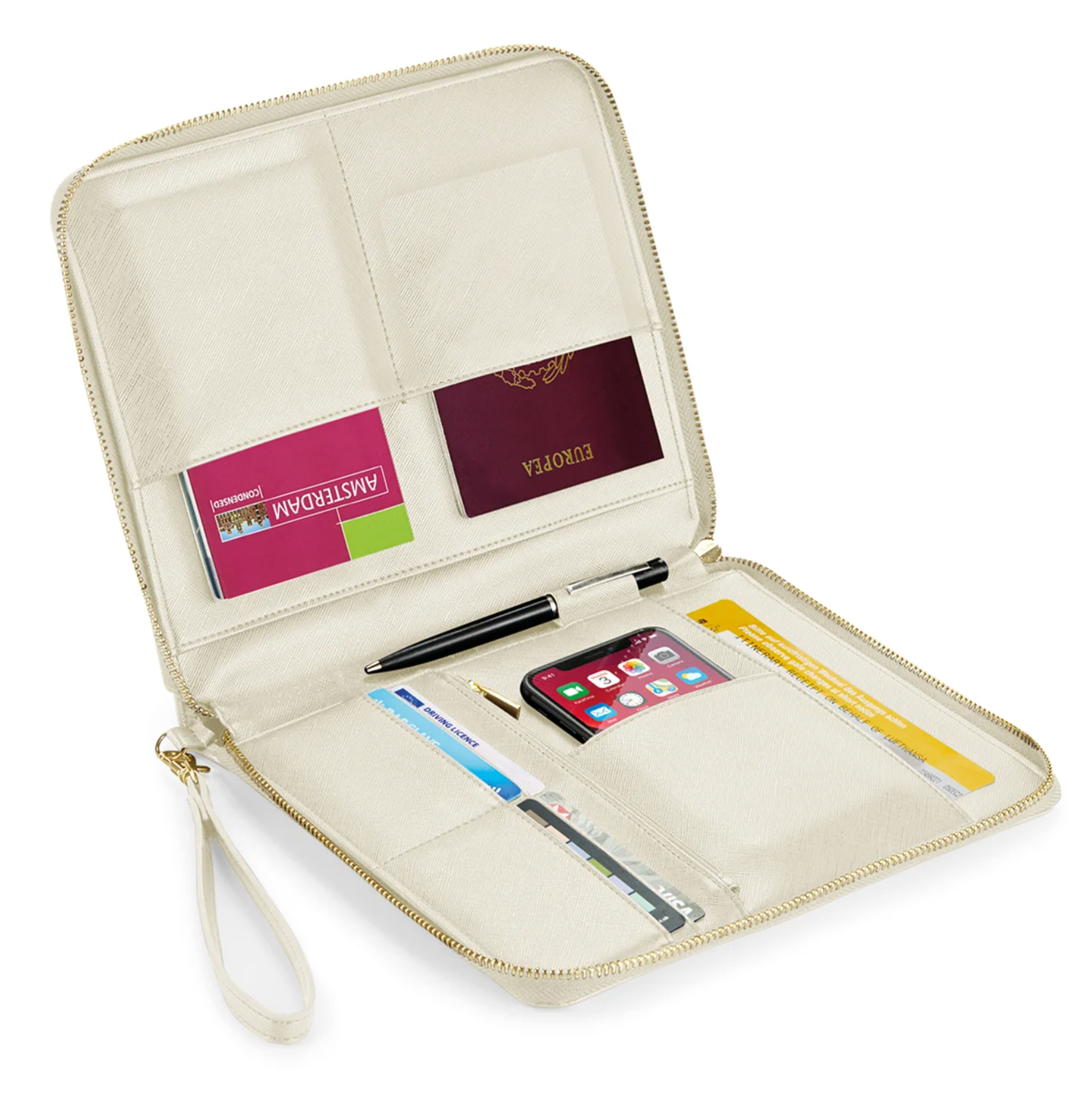 TAUPE ORGANISER POUCH