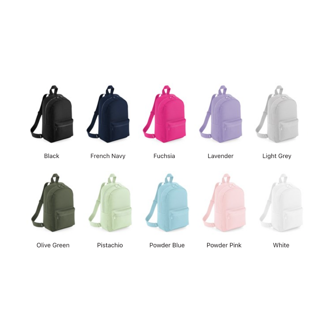 RAINBOW NAME BACKPACK (23CM)