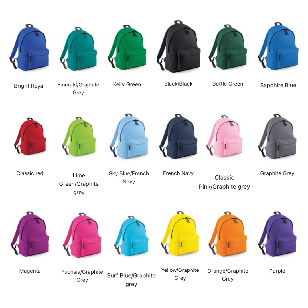 RAINBOW NAME BACKPACK (42CM)