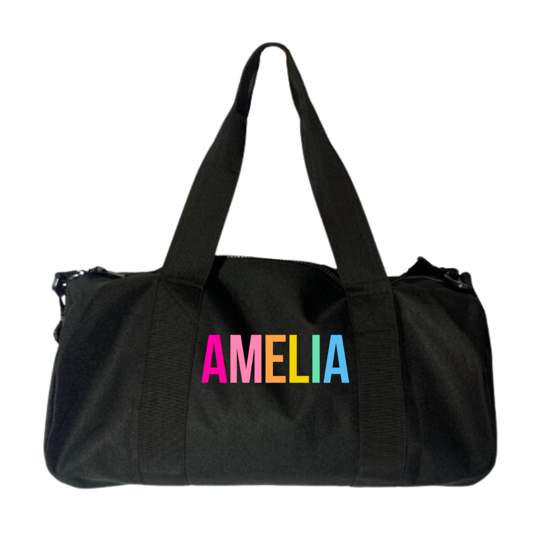 RAINBOW NAME BARREL BAG (50CM)